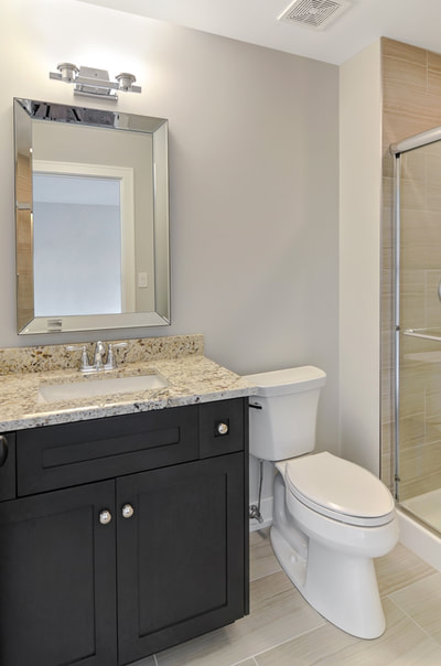 Bathroom built by Collins-Sarsfield Construction in Wester Springs, IL.